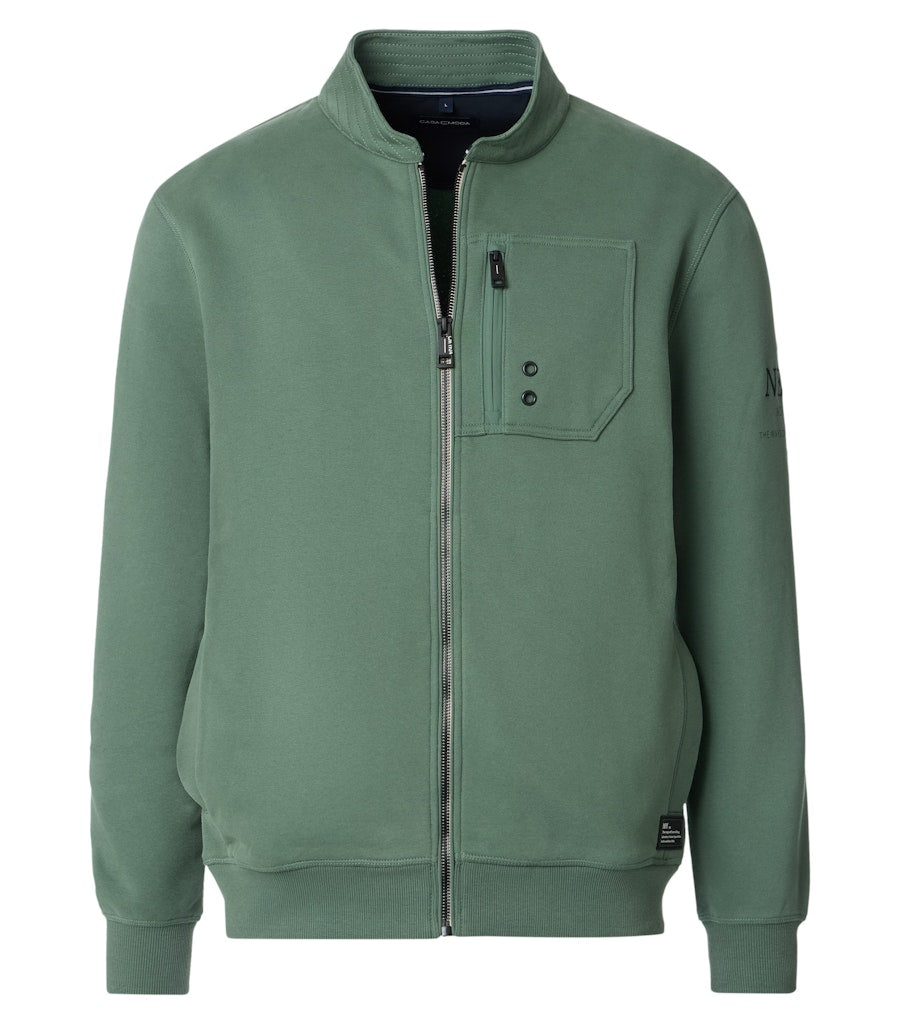 Casa Moda Herren Sweatjacken  Gruen