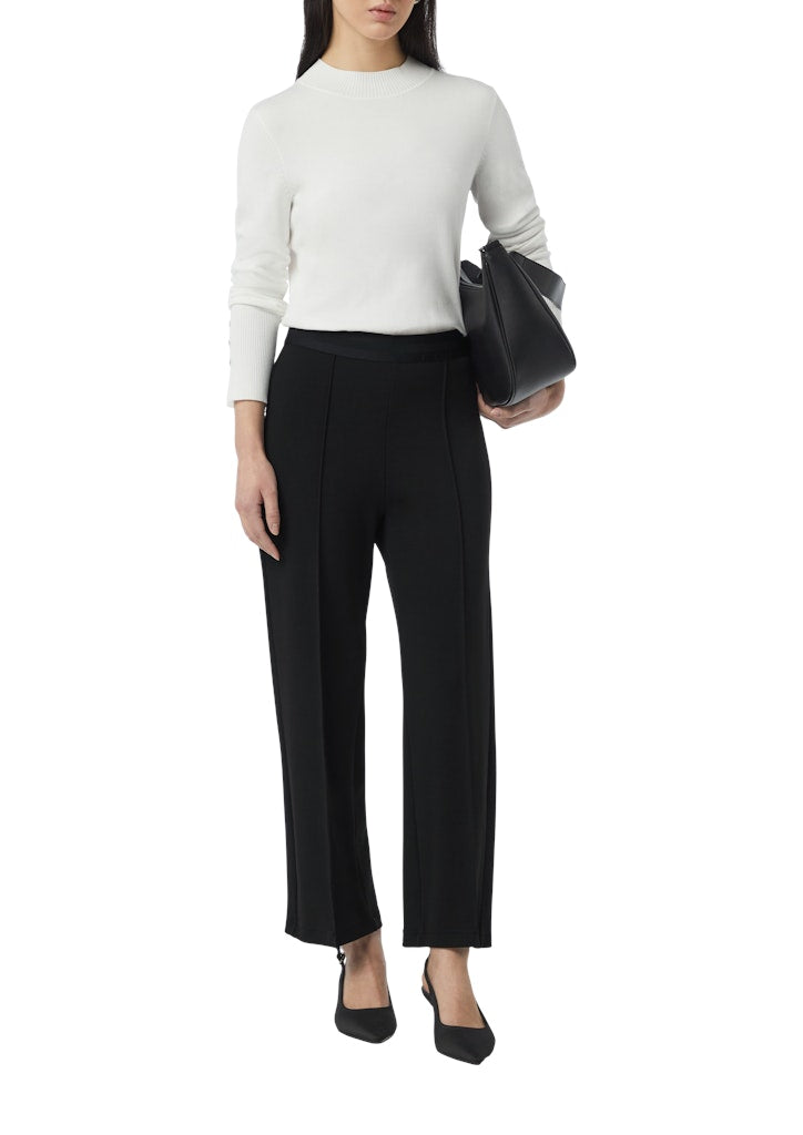 Comma Damen Hosen Grey/Black