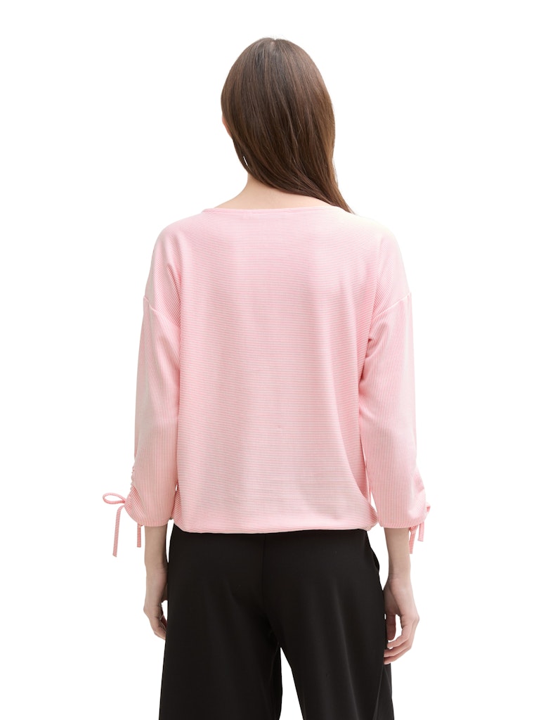 Tom Tailor denim Damen T-Shirts Pink White Stri