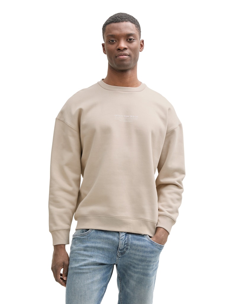 Tom Tailor denim Herren Sweatshirts Light Dove Grey