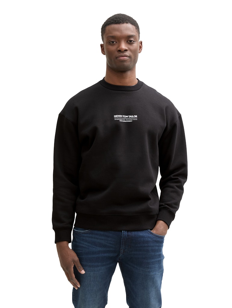 Tom Tailor denim Herren Sweatshirts Black