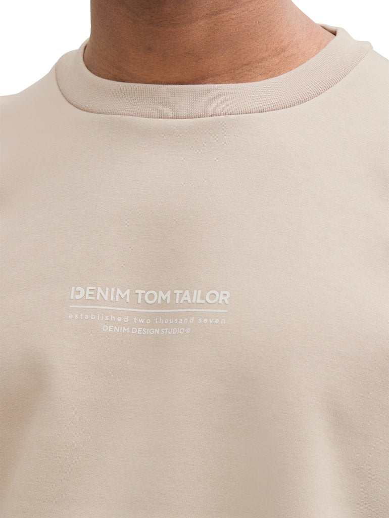 Tom Tailor denim Herren Sweatshirts Light Dove Grey
