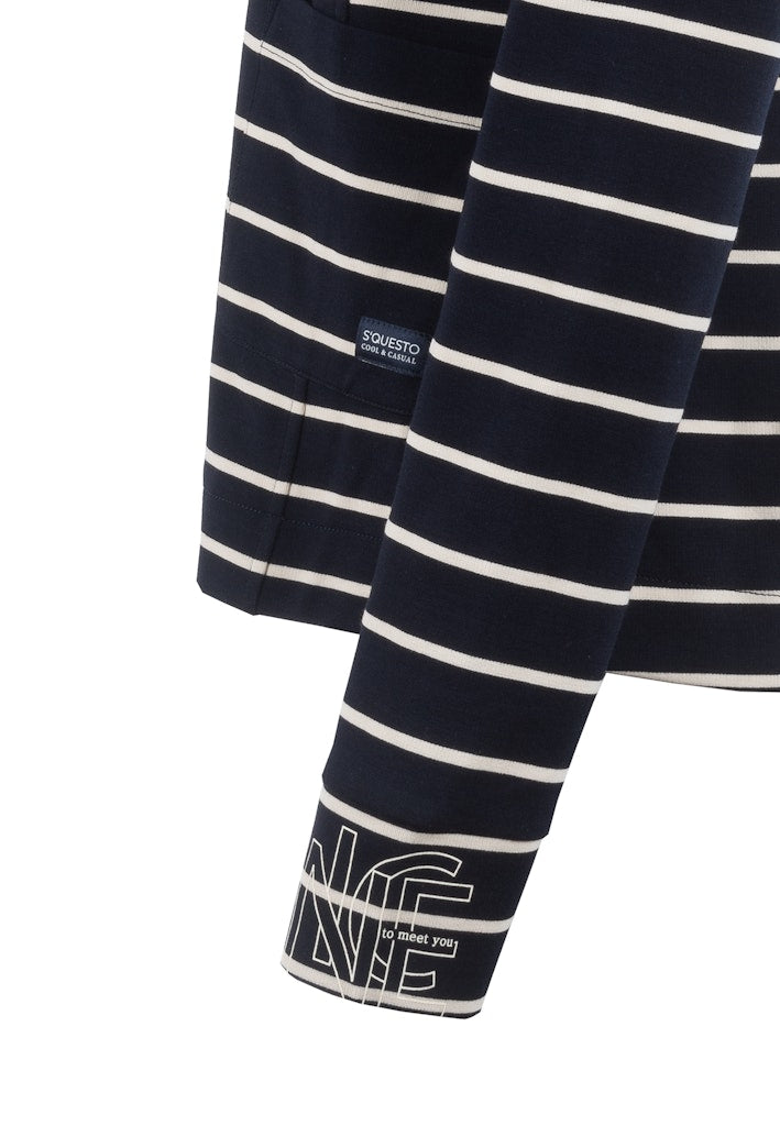 Soquesto Damen Blazer Dunkelblau