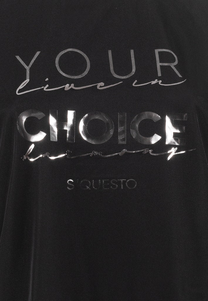 Soquesto Damen T-Shirts Schwarz