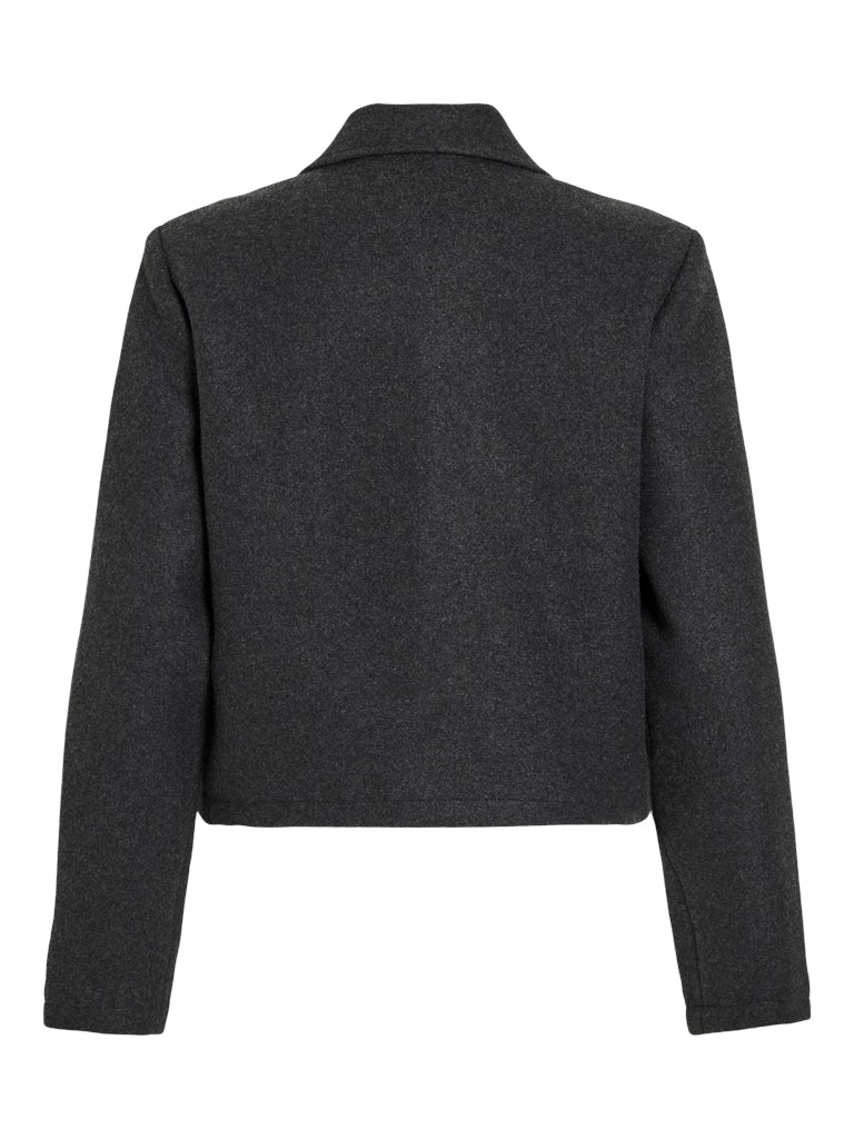 Vila Damen Jacken Dark Grey Melan