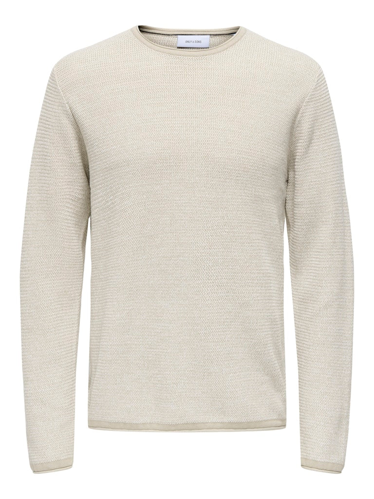 Only & Sons Herren Sweatshirts Silver Lining/W