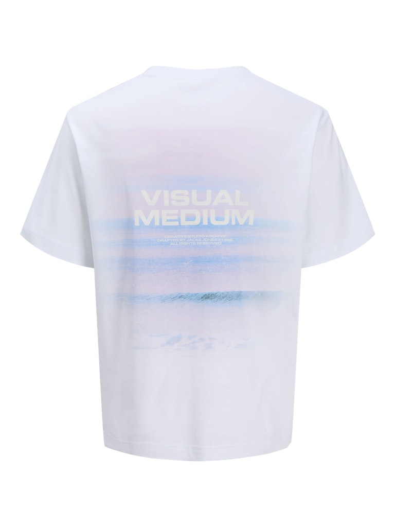 Jack & Jones Herren T-Shirts kurz Bright White