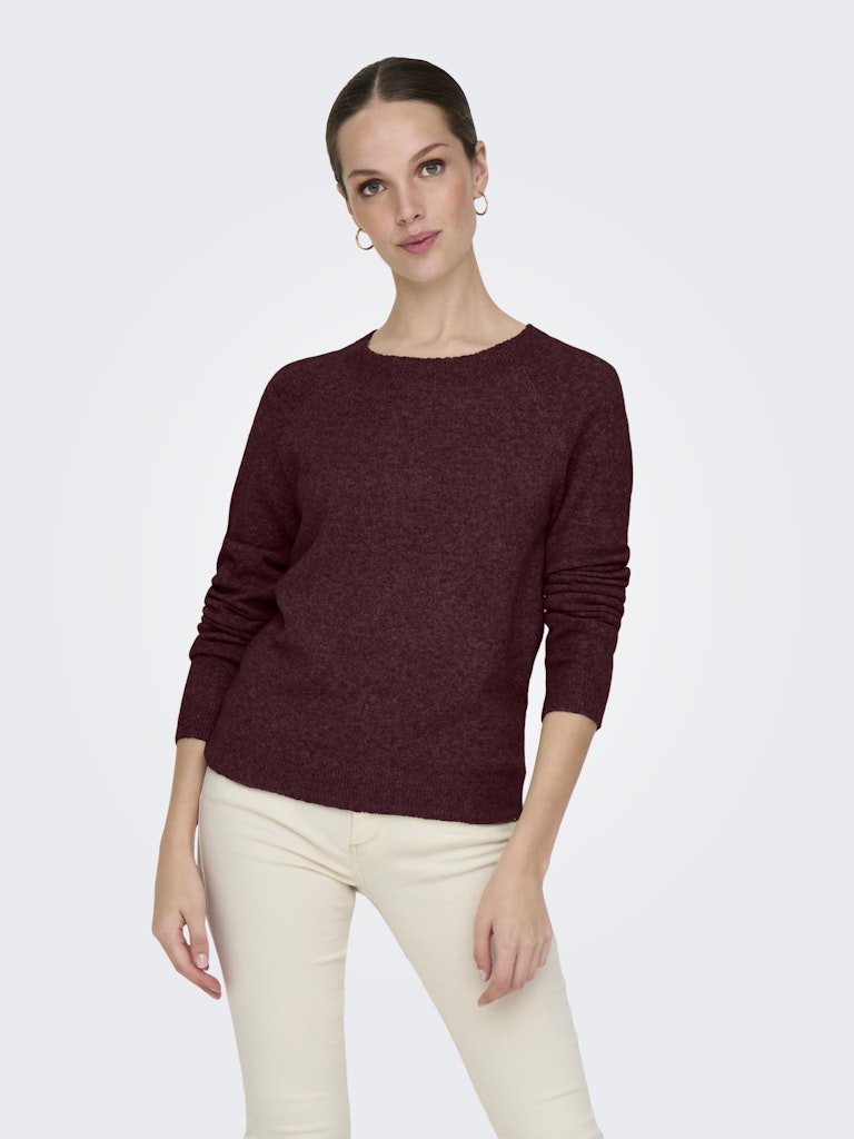 only Damen Pullover Zinfandel/W. Me