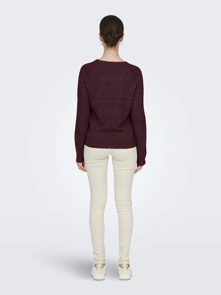 only Damen Pullover Zinfandel/W. Me