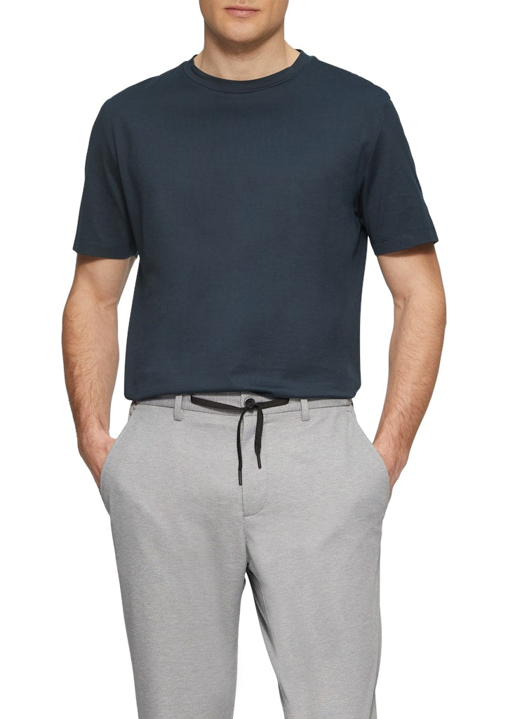 S. Oliver black Herren T-Shirts kurz Blue