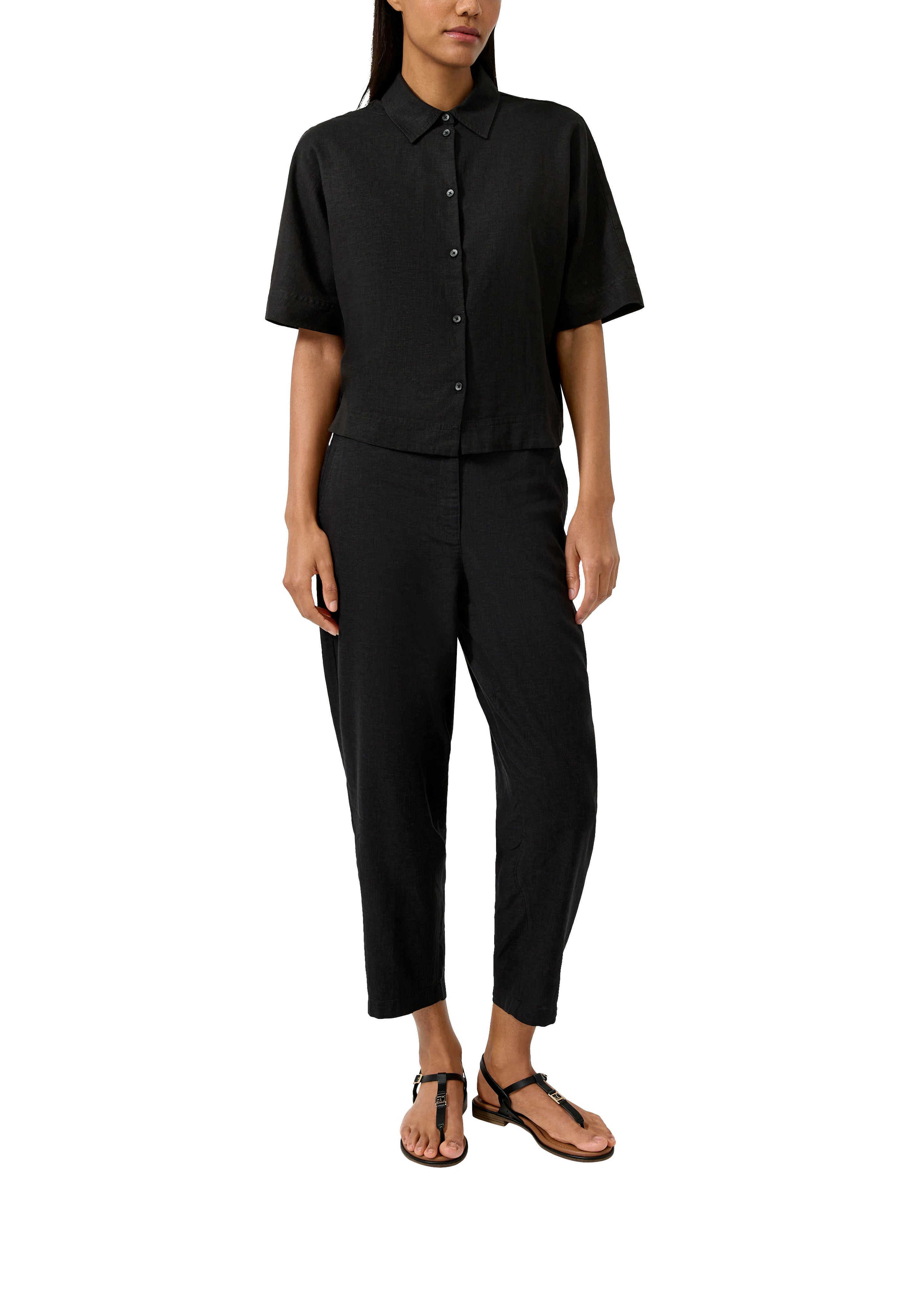 S. Oliver red Damen Blusen Grey/Black