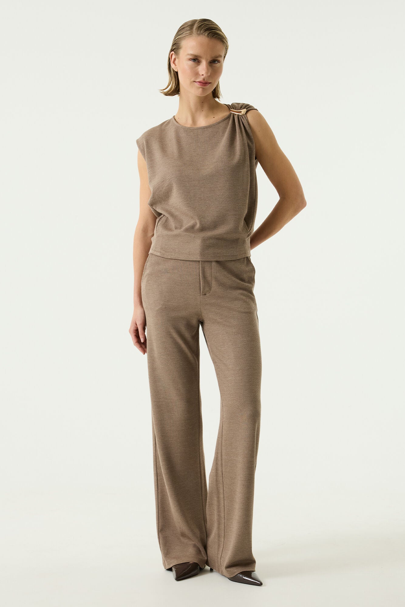 Garcia Damen Hosen Latte Dusk