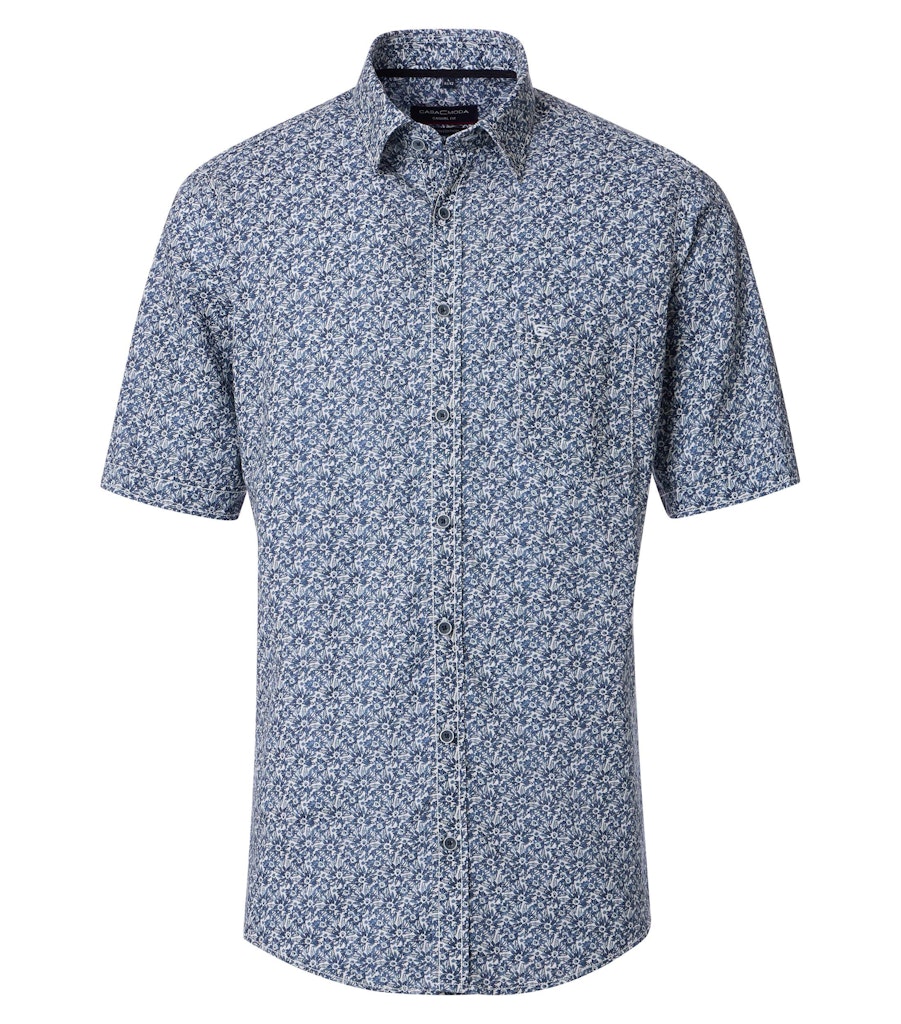 Casa Moda Herren Hemden kurz  Blau