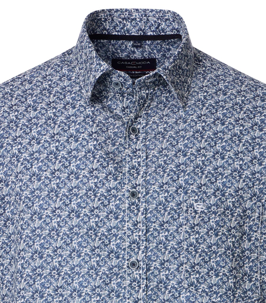 Casa Moda Herren Hemden kurz Blau