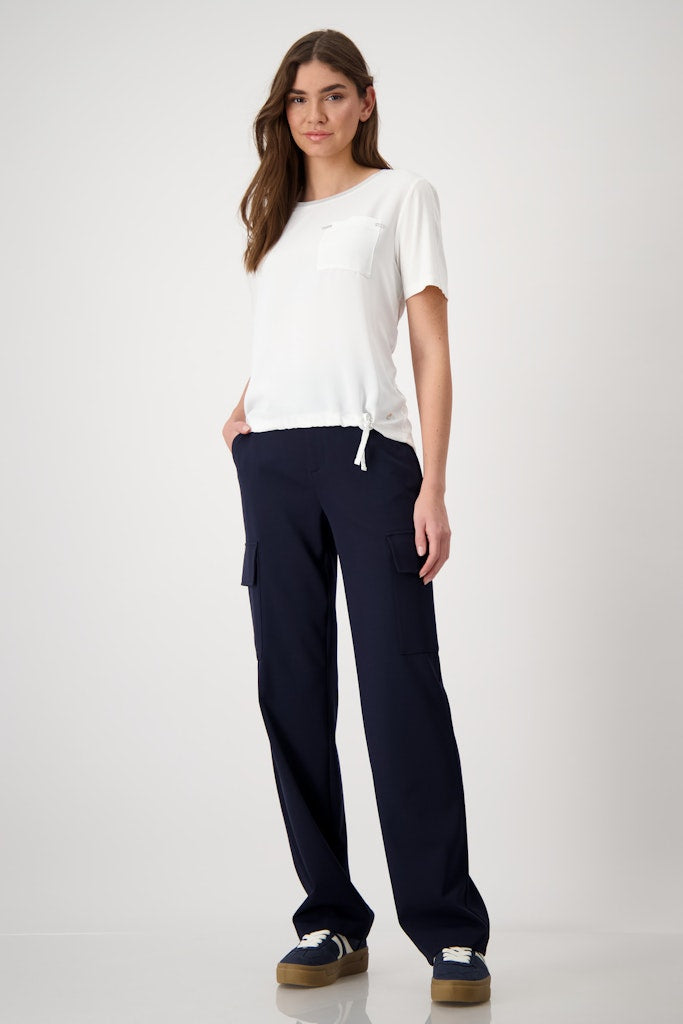 Monari Damen T-Shirts  Off-White