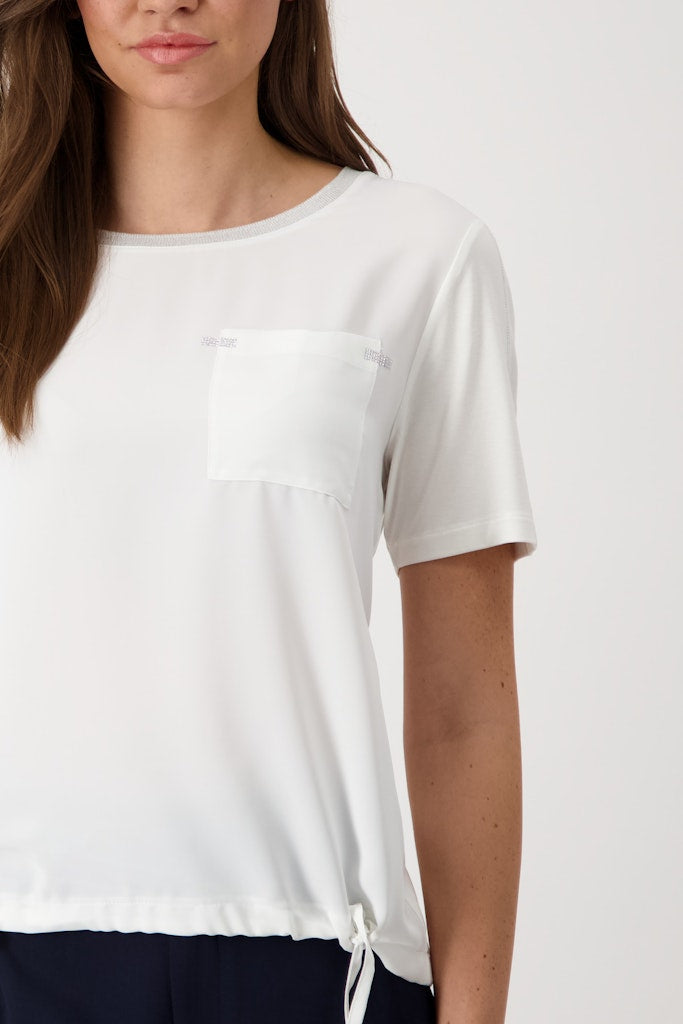 Monari Damen T-Shirts  Off-White