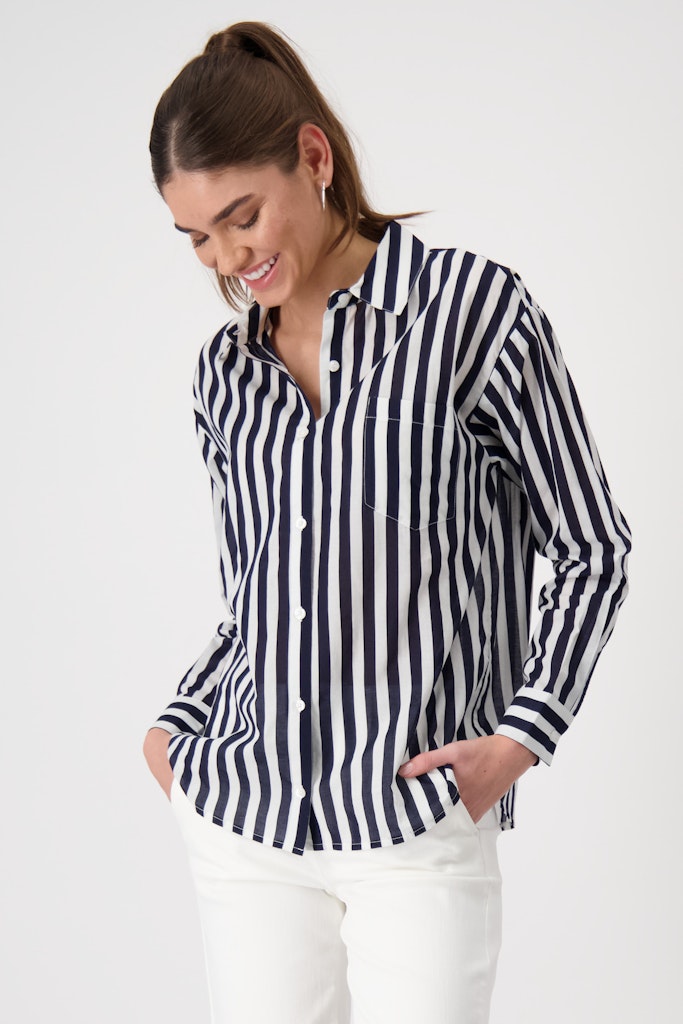 Monari Damen Blusen  Deep Ocean