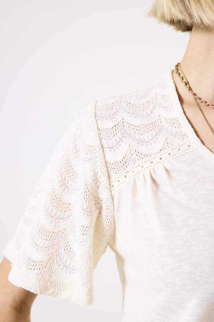 Garcia Damen T-Shirts Whitecap