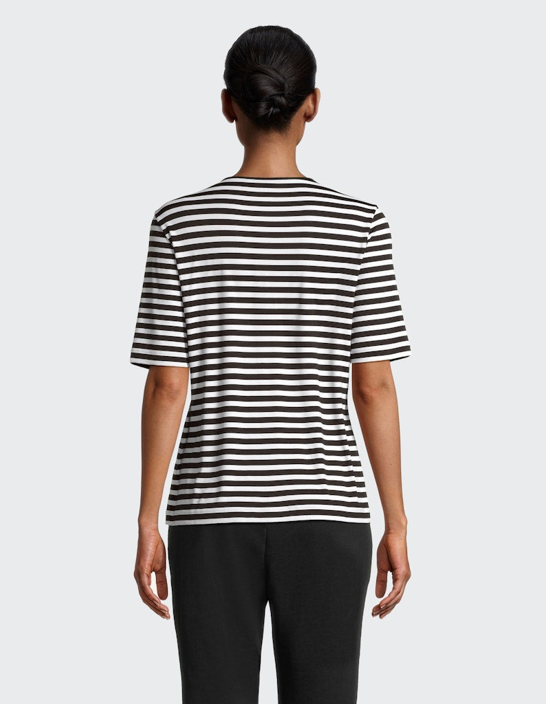 Joy Shirts White/Black Str