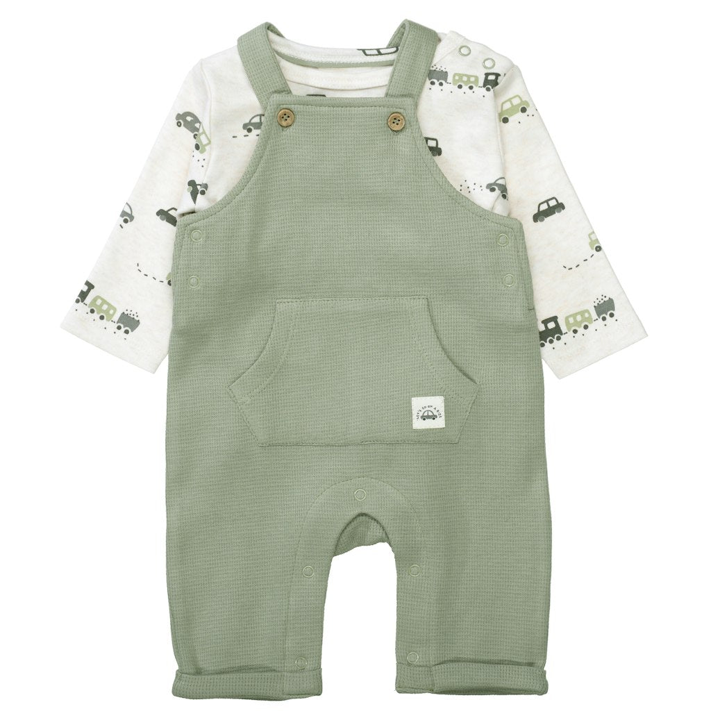 Staccato Baby Strampler Sage Struc.