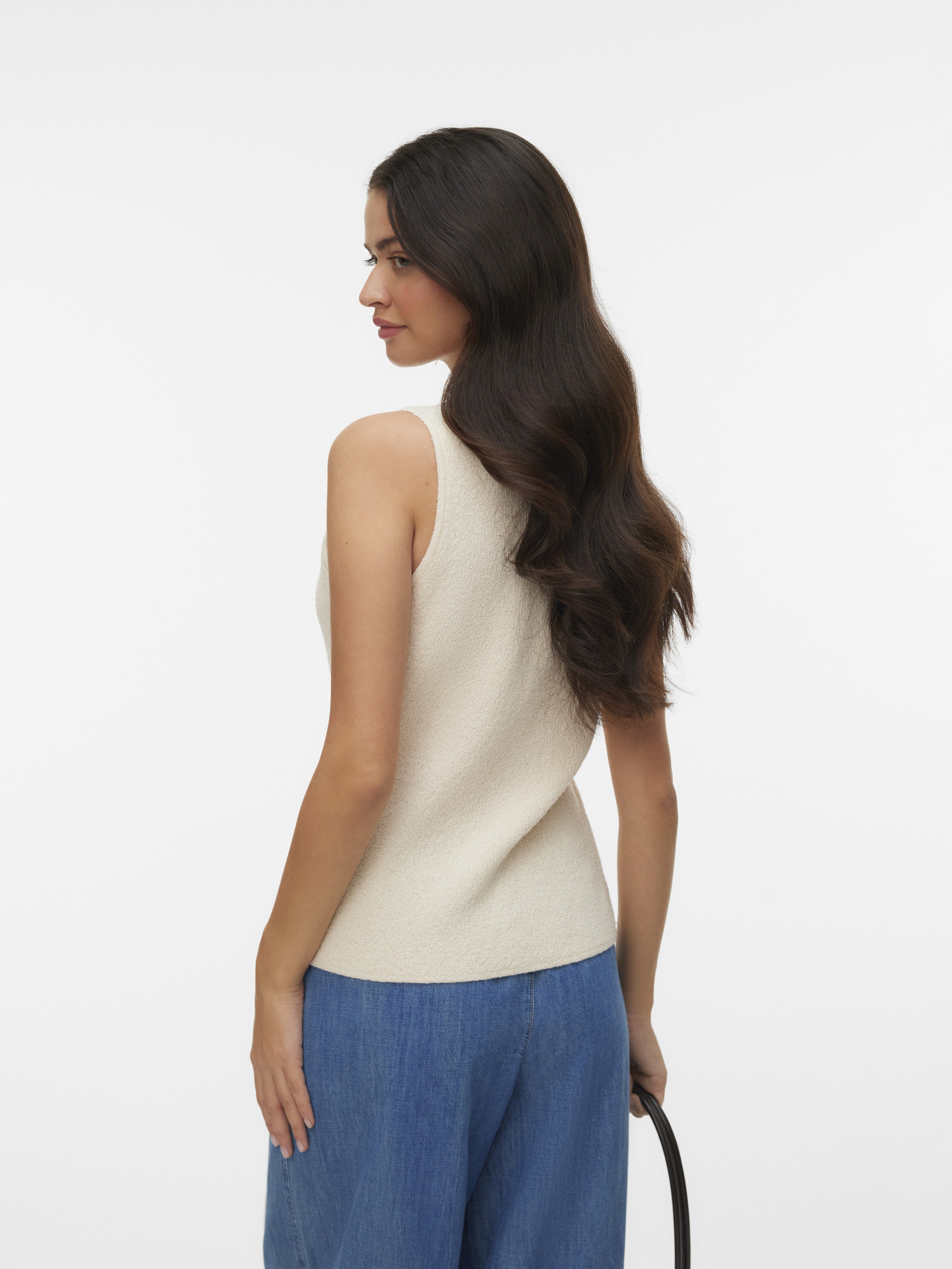 Vero Moda Damen Pullover Birch/W. Gold B