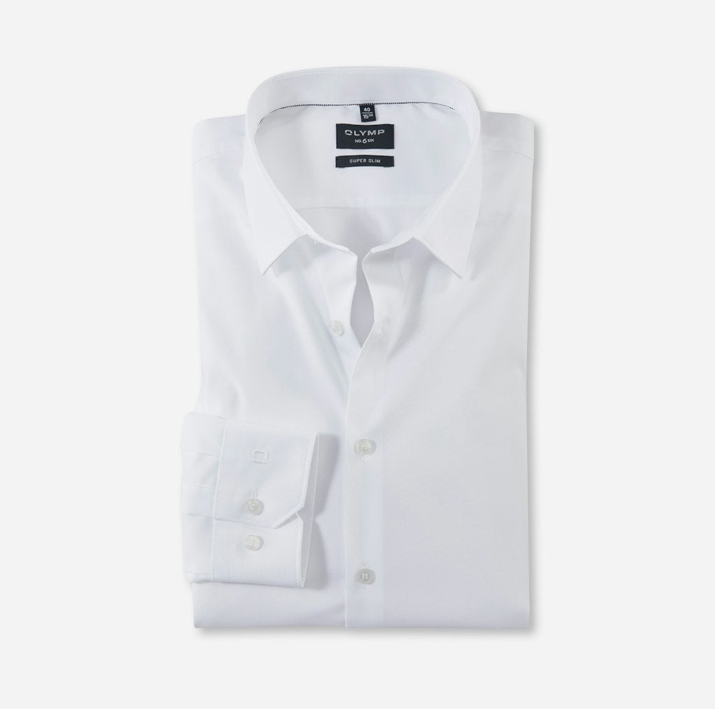 Olymp Herren Hemden lang  Weiss