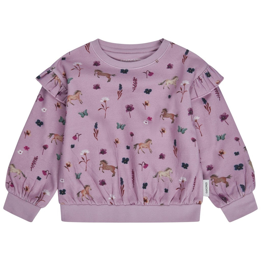 Staccato Mädchen Sweats & Sweatjacken Light Plum Aop