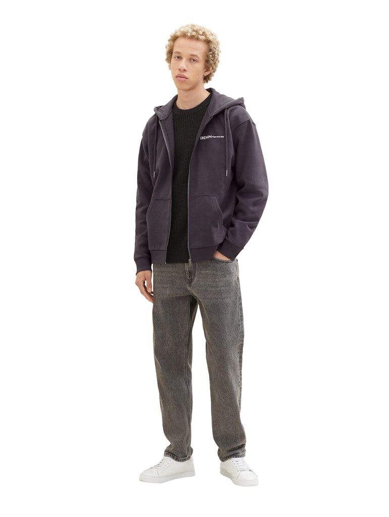 Tom Tailor denim Herren Sweatjacken Coal Grey