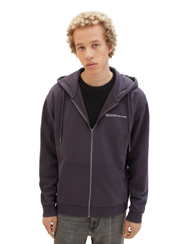 Tom Tailor denim Herren Sweatjacken Coal Grey