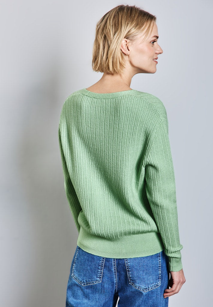 Street One Damen Pullover  Milky Gre