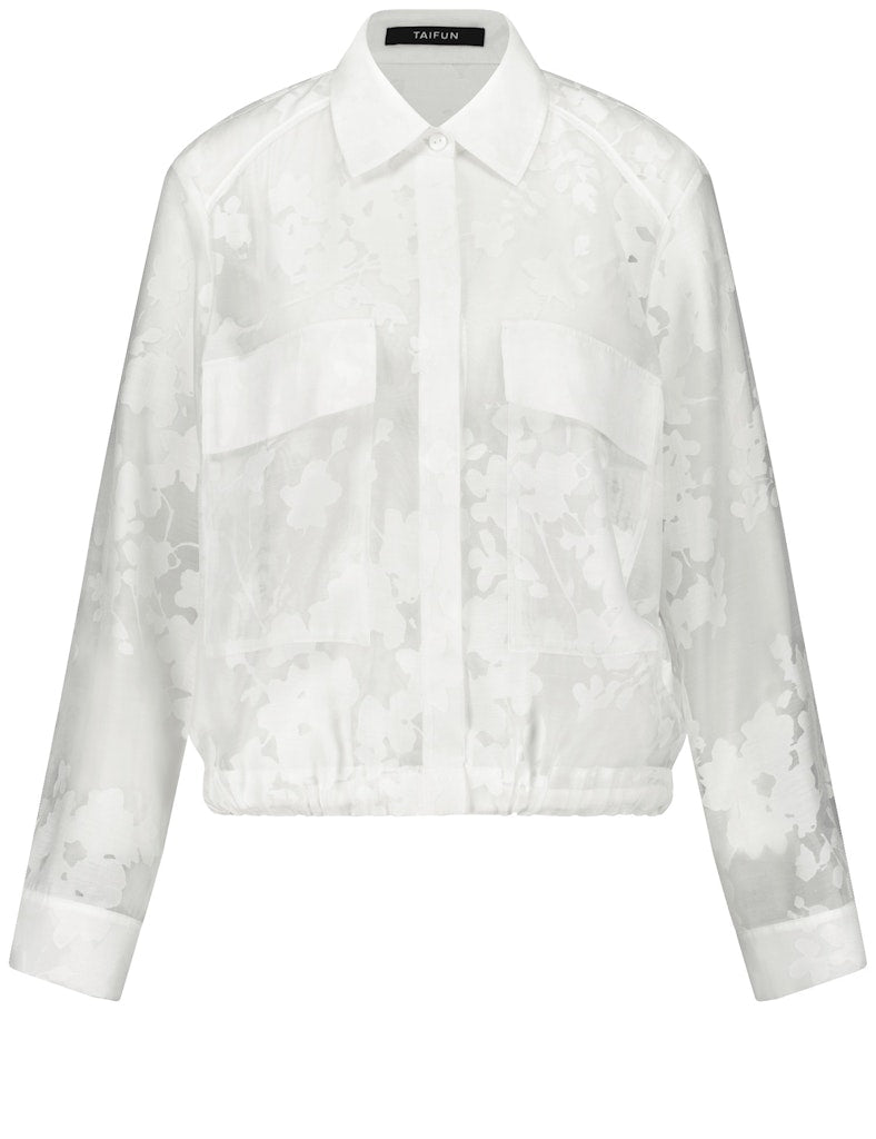 Taifun Damen Blusen Offwhite