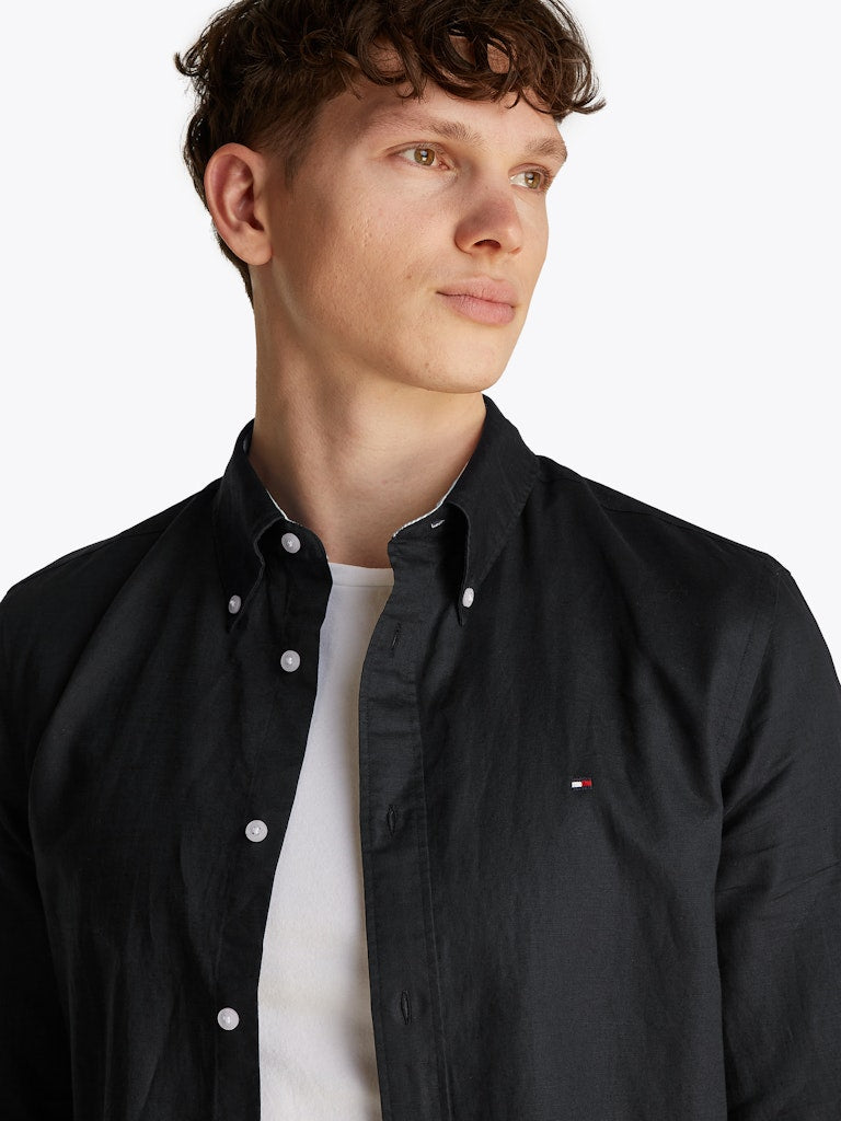 Tommy Hilfiger Herren Hemden Bds Black