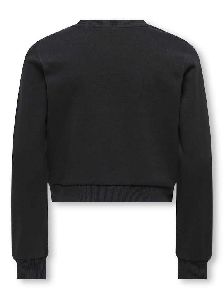 Only Mädchen Sweats & Sweatjacken Black/Disco/Ros