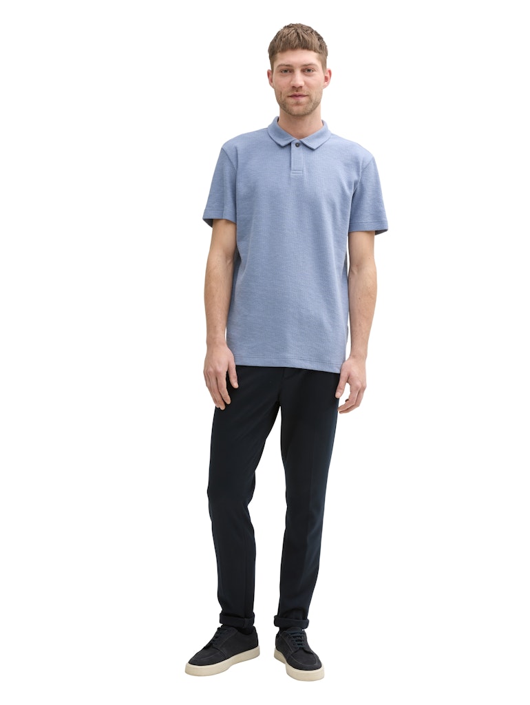 Tom Tailor Herren Polo-Shirts Dove Blue