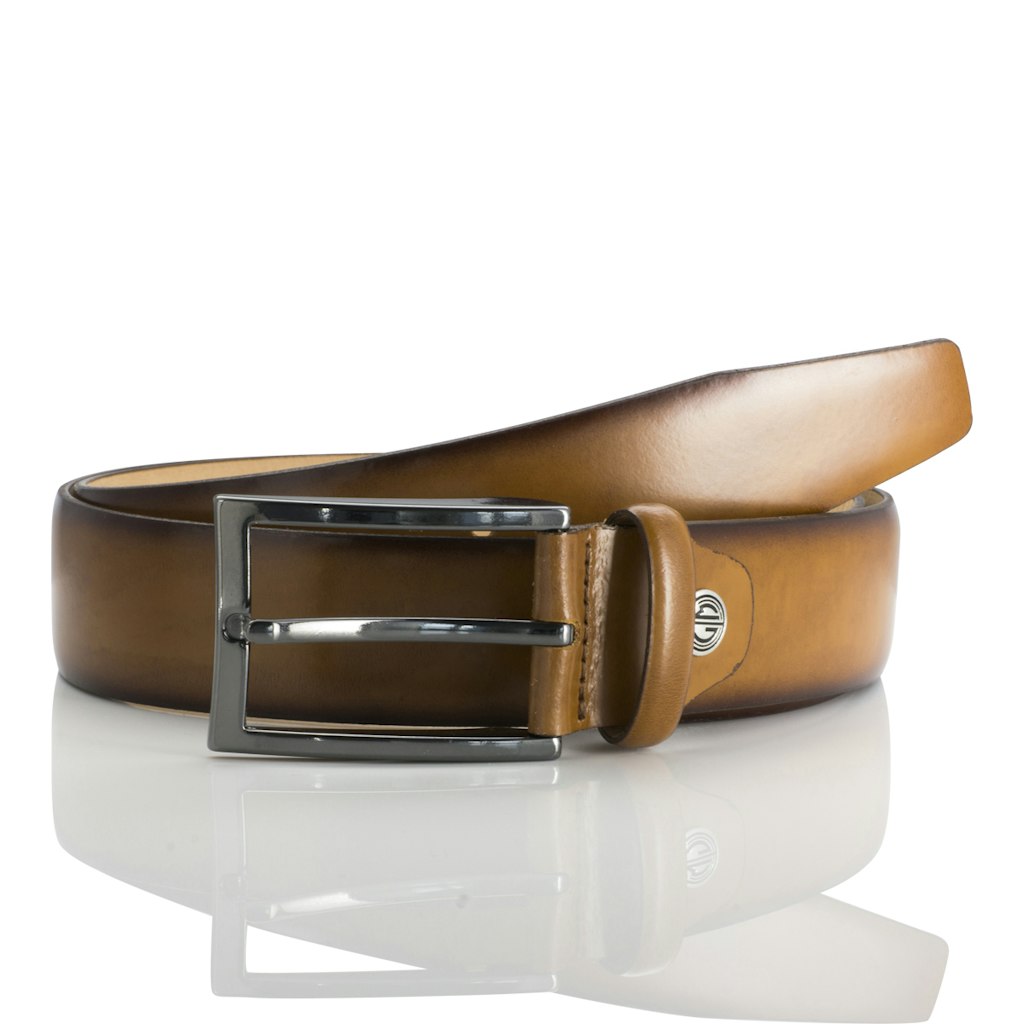 LINDENMANN Herren Gürtel Cognac