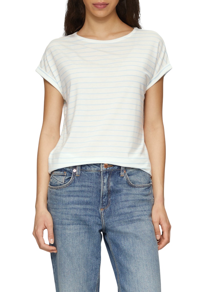 QS by S.Oliver Damen T-Shirts Blue