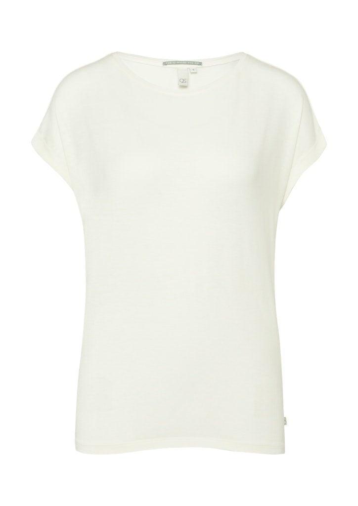 QS by S.Oliver Damen T-Shirts White