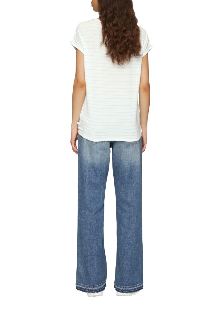 QS by S.Oliver Damen T-Shirts Blue