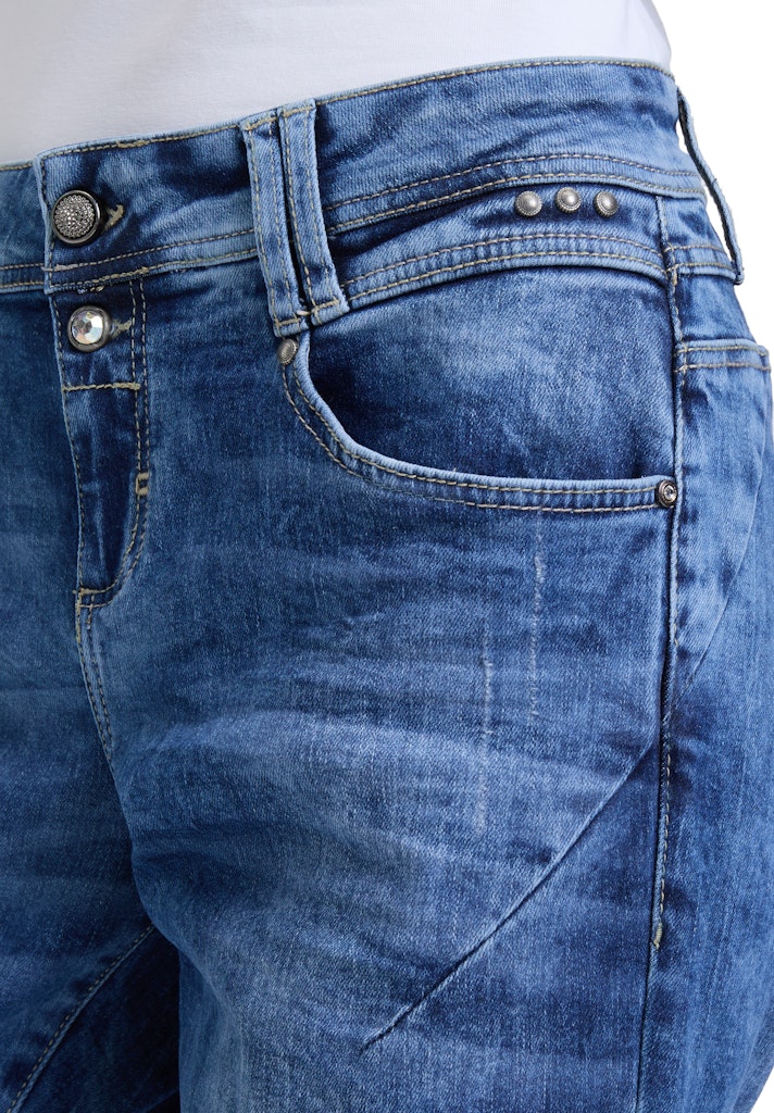 Cartoon Damen Jeans Middle Blue Den