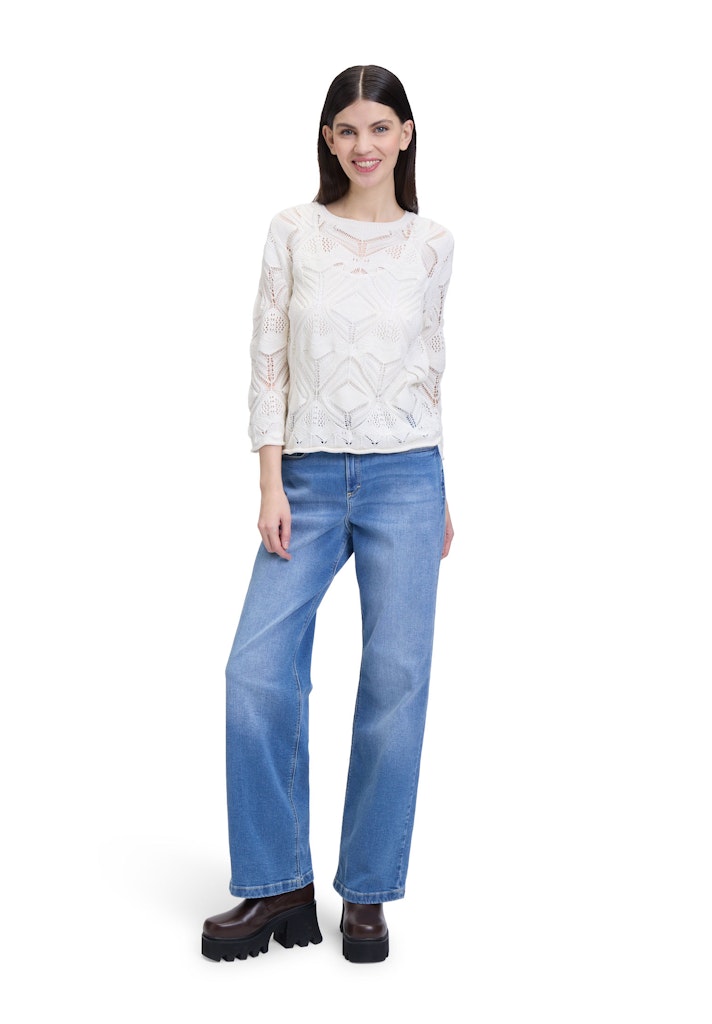 Cartoon Damen Pullover Pearled Ivory