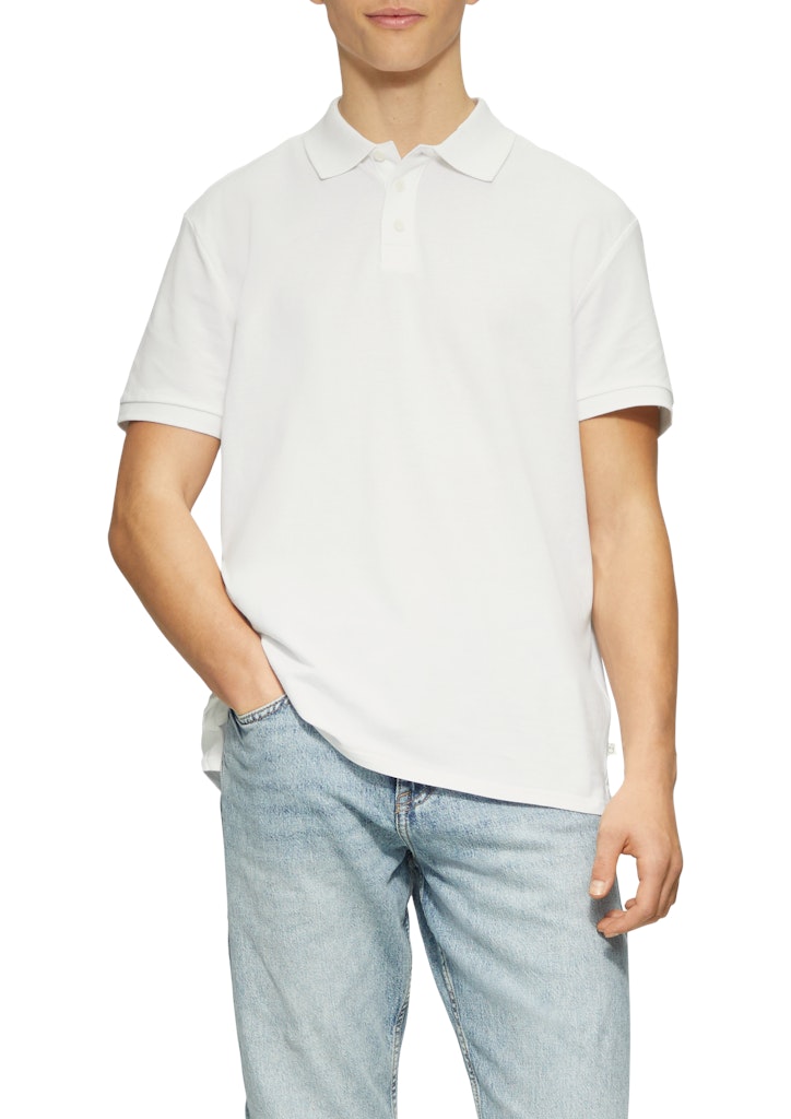 QS by S.Oliver Herren Polo-Shirts White