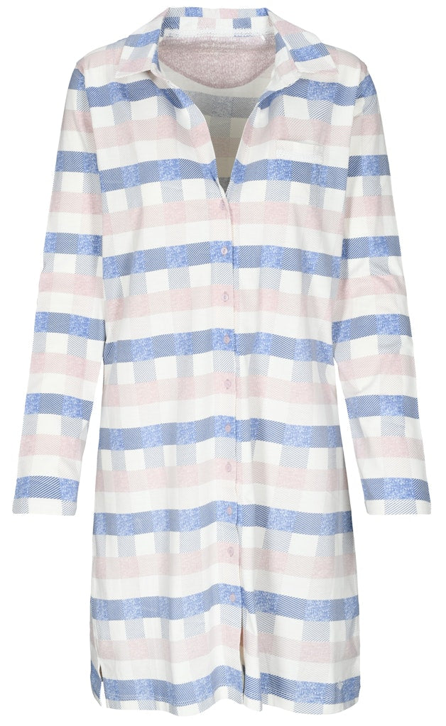 Katag Nachthemd Ecru Check