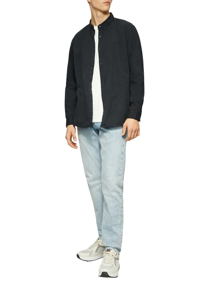 QS by S.Oliver Herren Hemden lang Blue