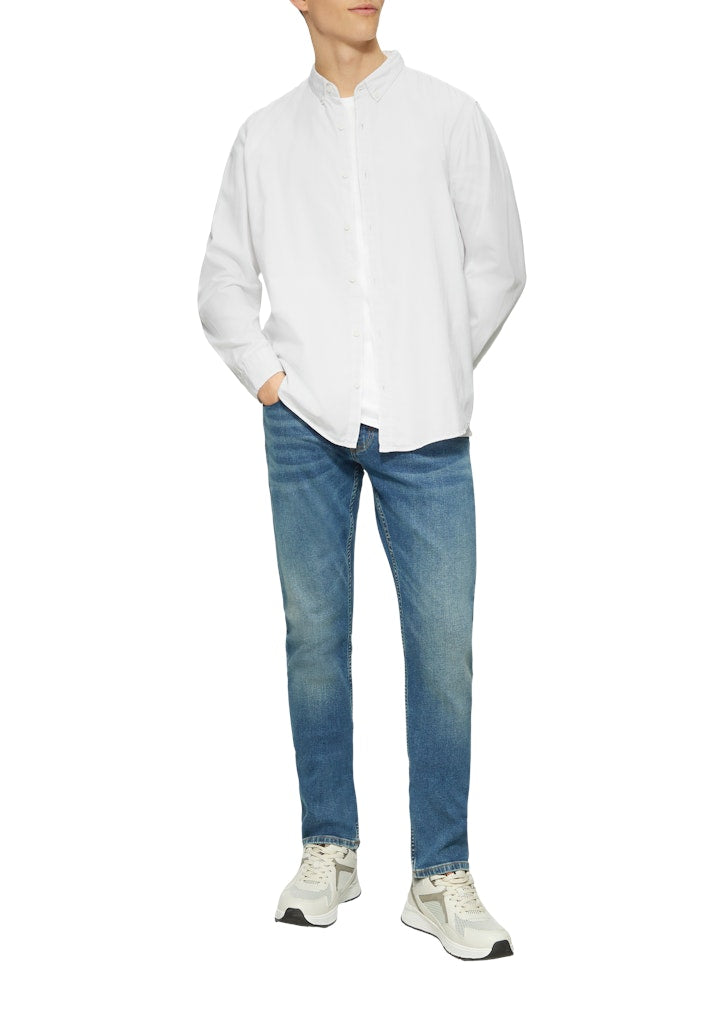 QS by S.Oliver Herren Hemden lang White