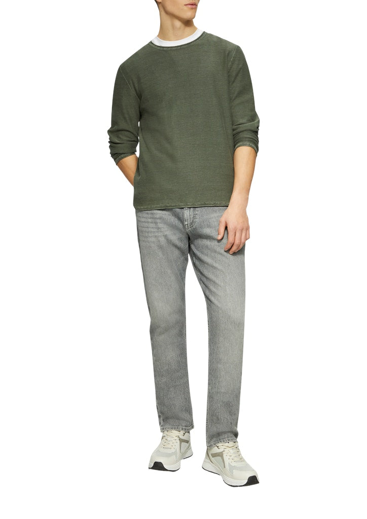 QS by S.Oliver Herren Pullover Green
