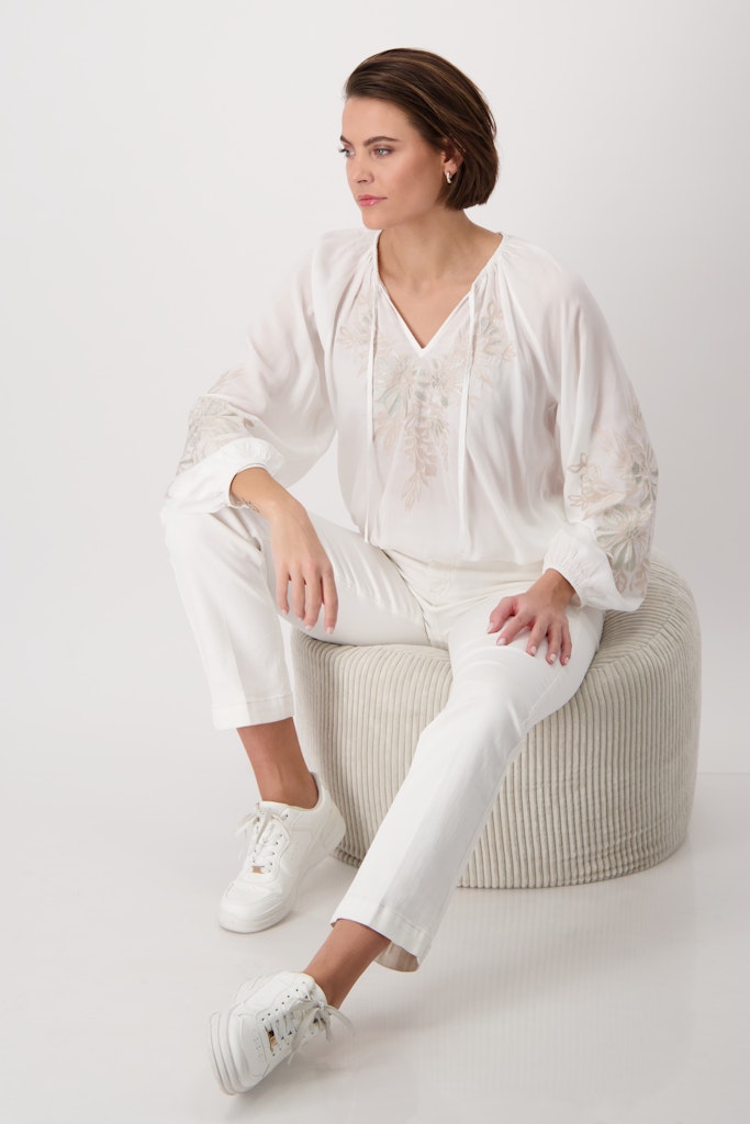 Monari Damen Blusen  Off-White