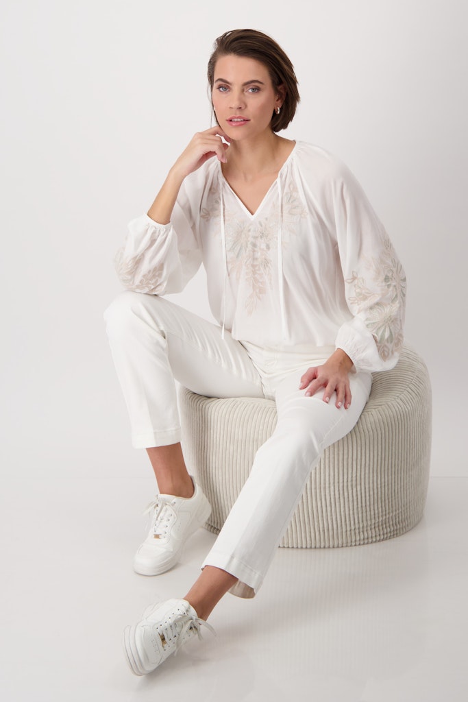 Monari Damen Blusen  Off-White