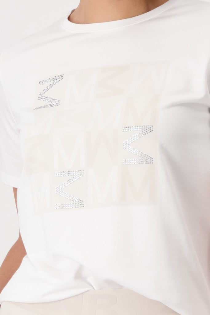 Monari Damen T-Shirts  Off-White