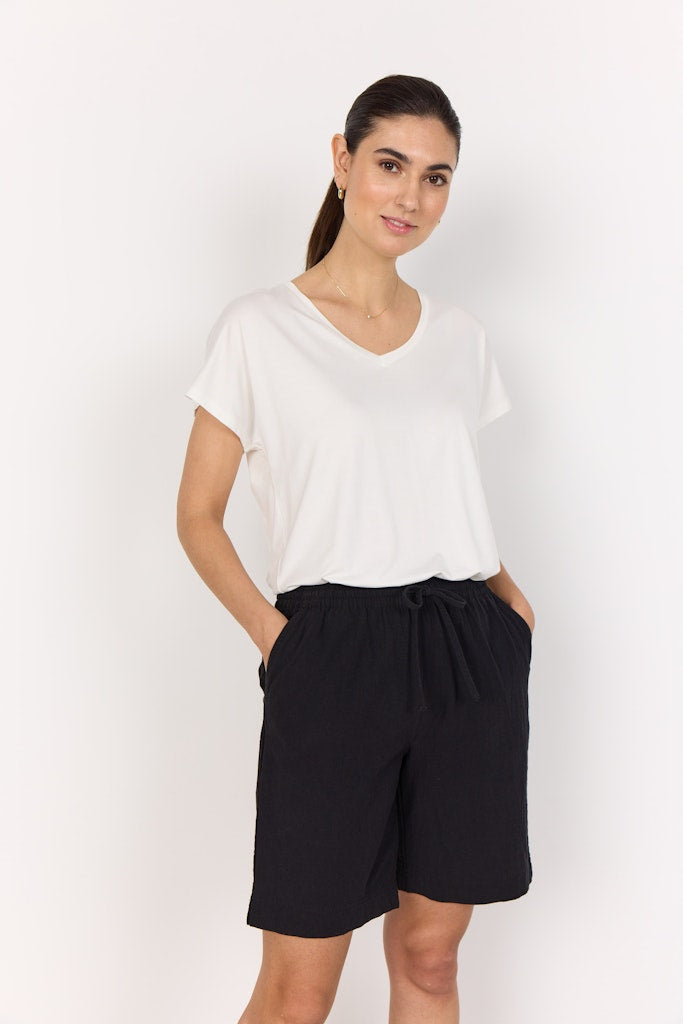 Soya Concept Damen Shorts Black