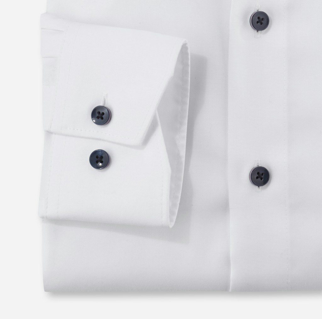 Olymp Herren Hemden lang  Weiss